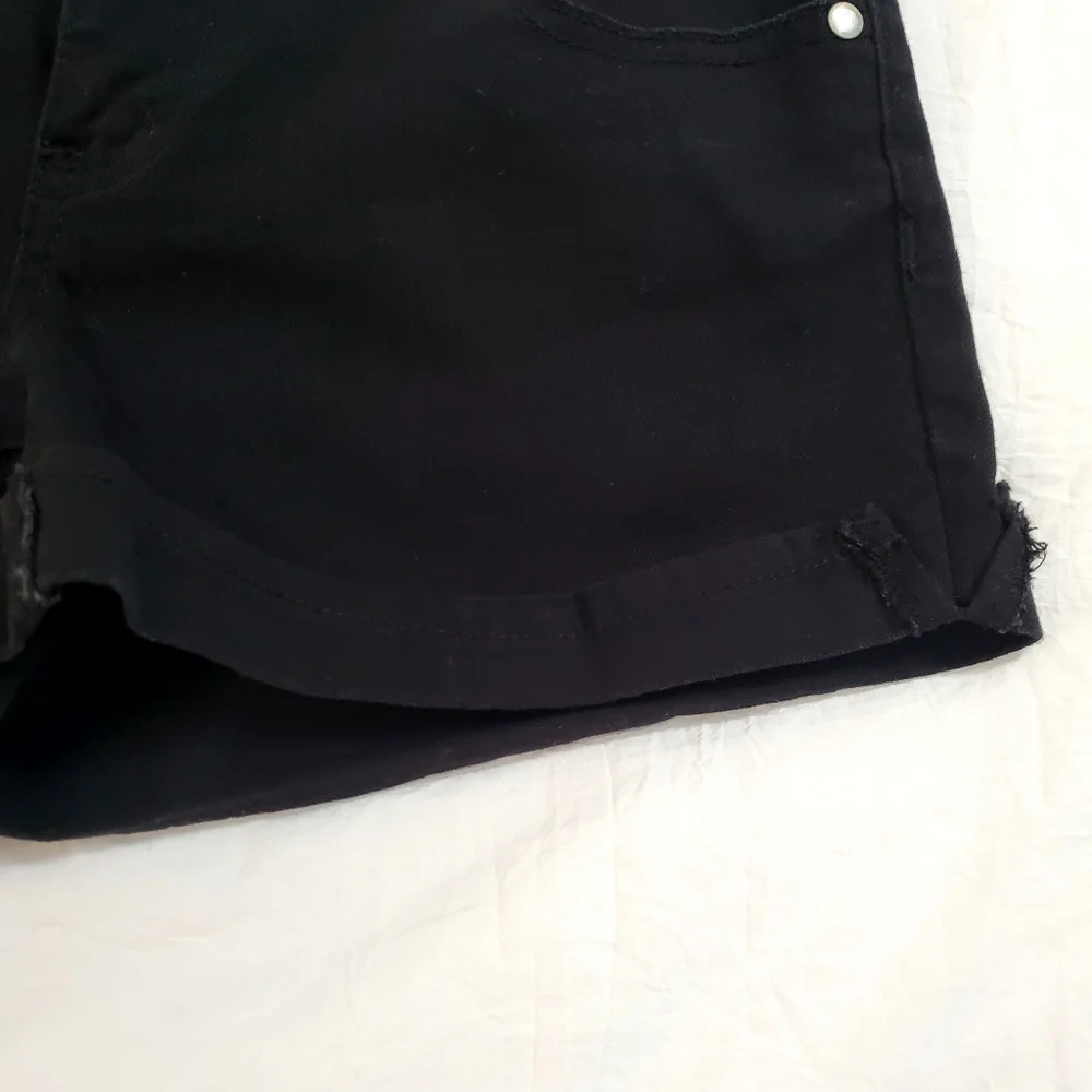 Women's Black Denim Shorts